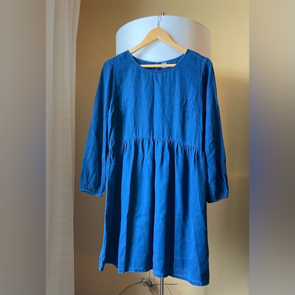 Old Navy Swing Dress Linen size medium petite - Picture 2 of 5